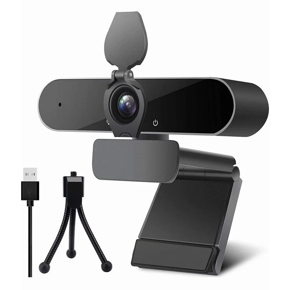 Lexvss Webcam with Microphone, Portable 2K 1440P‎ HD Wide Angle Steaming Web Cam